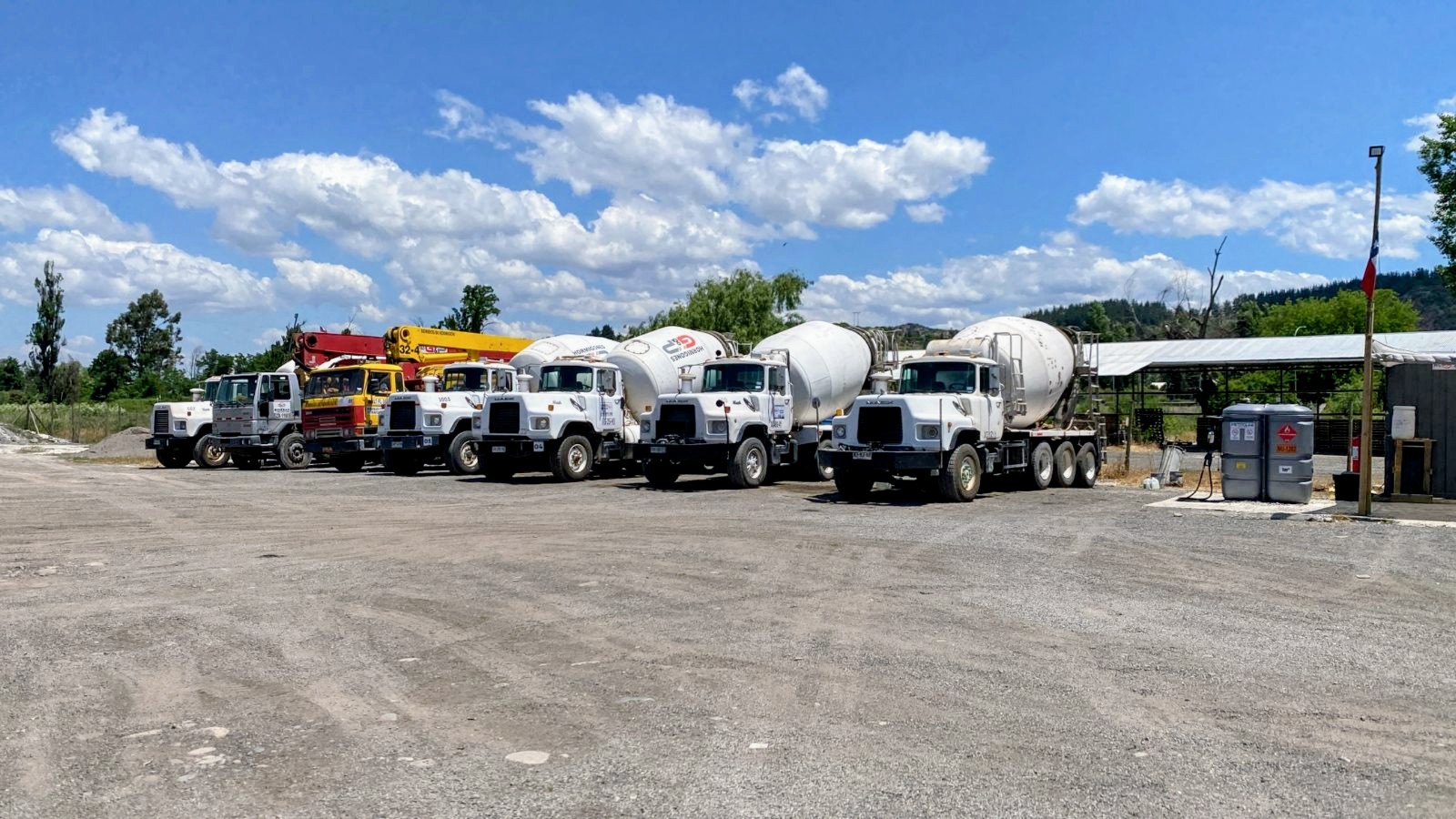 Flota de camiones mixer Hormigones G&P